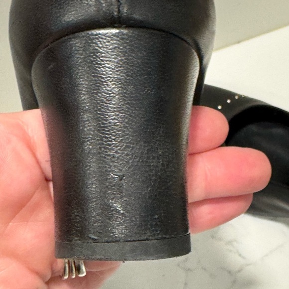 AGL Black Heels Sleek Minimalist Design - Picture 9 of 16